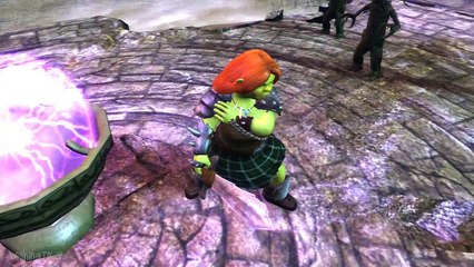 Shrek Forever After Walkthrough Part 5 (PS3, X360, Wii, PC) - Dragon's Keep (2)