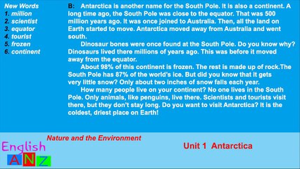Unit 1 - Antarctica - Listening Practice Through Dictation 2