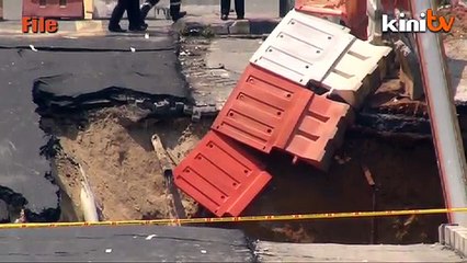 Jalan Imbi road collapse to be repaired in 2 weeks