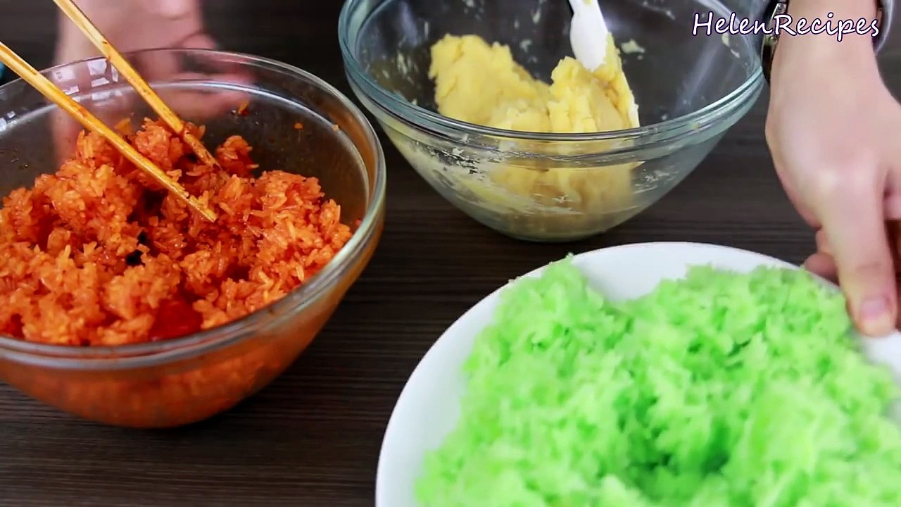 Three-color Sticky Rice - Xôi ba màu (Recipe)