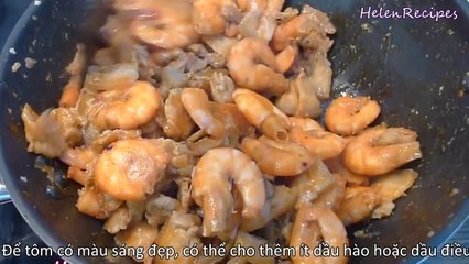 Caramelized Shrimps and Pork (TOM THIT RIM)