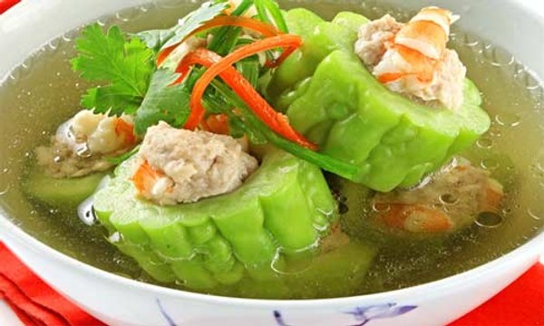 Stuffed Bitter Melon Soup - Canh Kho Qua