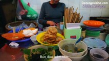 Fermented Shrimp Paste Sauce w/ Fried Tofu and Rice Vermicelli (Bun dau mam tom)