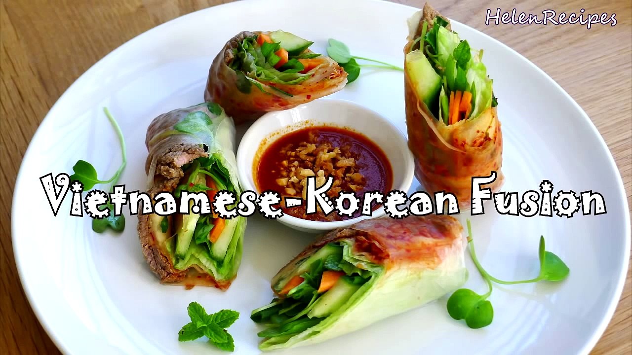 Bulgogi Spring Rolls - Goi Cuon Bo Han Quoc