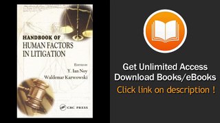 [Download PDF] Handbook of Human Factors in Litigation