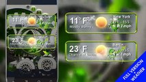 new android apps 2012 android green ( live wallpaper, clock widget, weather widget)