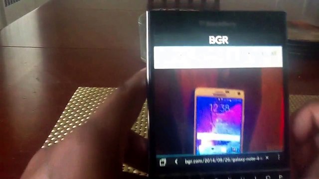 Blackberry Passport review (browser, video, music, speakers) part 2