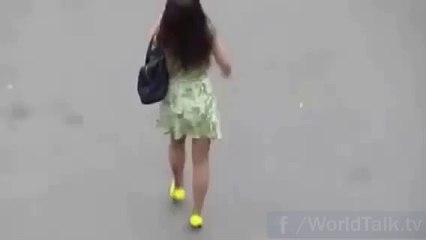 Long Heel Girl Falls