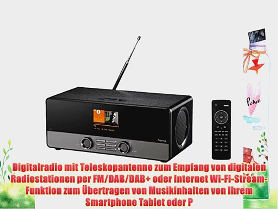 Hama Internetradio/Digitalradio DIR3100 (WLAN / LAN / DAB  / DAB/ FM Farbdisplay 28 Zoll mit