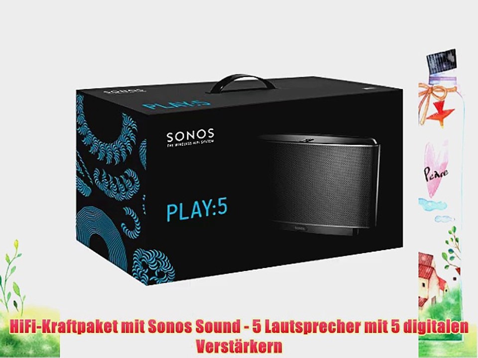 Sonos Play:5 Smart Speaker (wireless kabellose Steuerung steuerbar mit Android iOS Kindle)