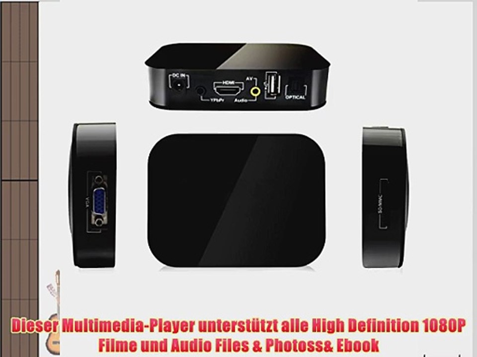 Honey Bear FULL HD 1080P Media Player TV BOX HDMI USB SD/MMC MKV F?r 2TB Externe Festplatte