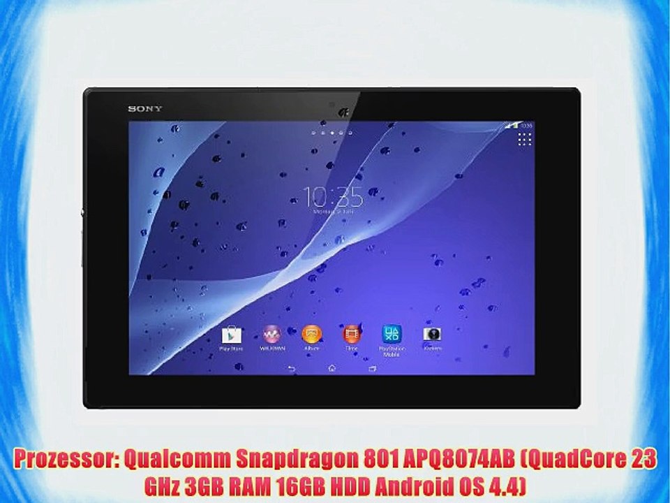 Sony Xperia Tablet Z2 SGP511 (101) Tablet-PC (Touchscreen 23 GHz-Quad-Core-Prozessor 3GB RAM