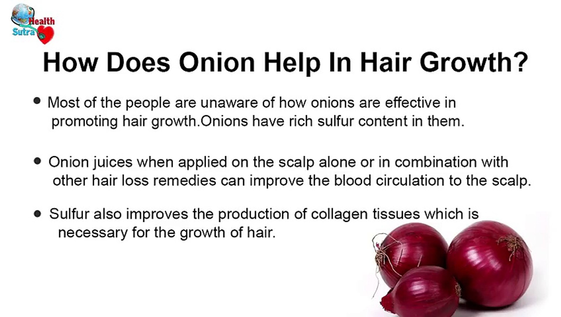 1 How Onion Helps In Hair Growth Video Dailymotion