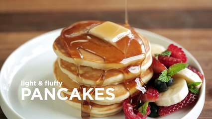 Light and Fluffy Pancakes Recipe