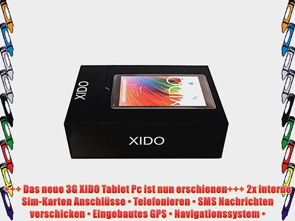 XIDO X110/3G 10 Zoll Tablet Pc - Telefonieren - GPS - Navigation - Google Android 4.4 - 1GB