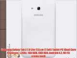Samsung Galaxy Tab 3 7.0 Lite 178 cm (7 Zoll) Tablet-PC (Dual Core Prozessor 12GHz 1GB RAM