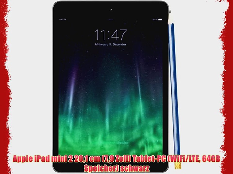 Apple iPad mini 2 201 cm (79 Zoll) Tablet-PC (WiFi/LTE 64GB Speicher) schwarz