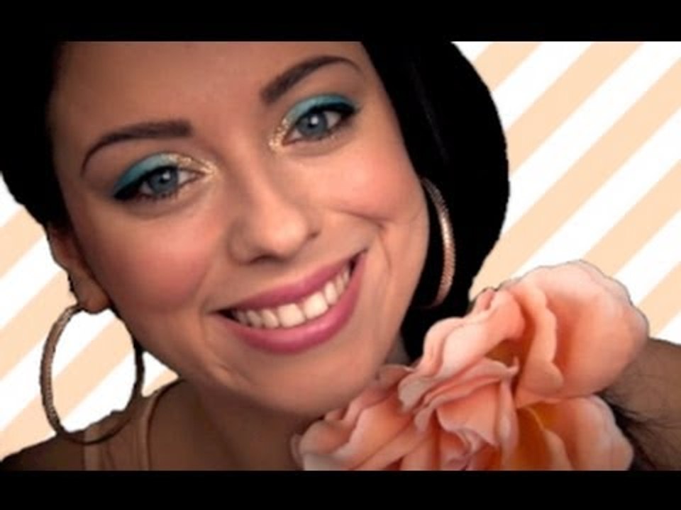 Make-up oro e azzurro!