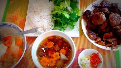Bún chả - Vietnamese Grilled Pork with Vermicelli Recipe