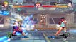 Ultra Street Fighter IV battle: Ken vs Sakura; ken getting outplayed
