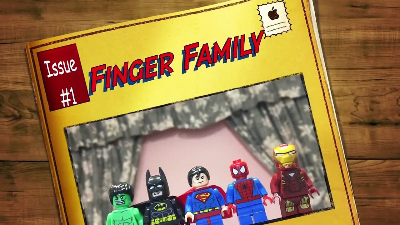Finger Family Nursery Rhymes Spider-man Hulk Batman Superman Iron man