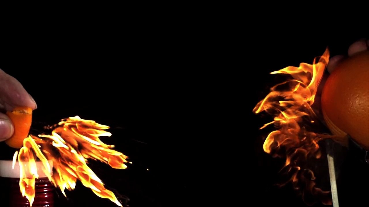 High Speed Video • Flaming Citrus Oil