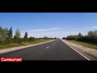 Rusya'da otomobilin feci kazası kamerada