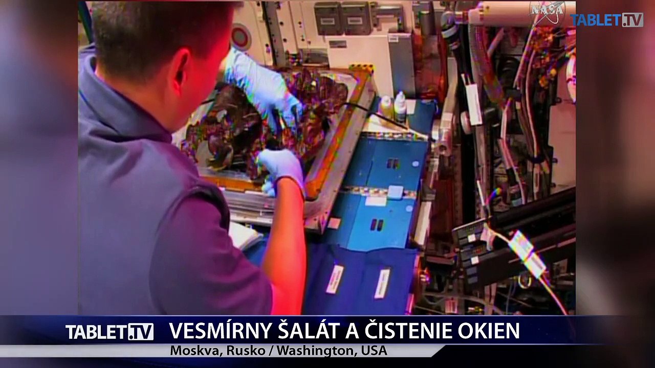 Na ISS sa pracovalo i ochutnával vlastnoručne vypestovaný šalát