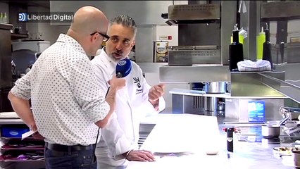 En la cocina del restaurante Sergi Arola-Gastro, con Sergi Arola Martínez
