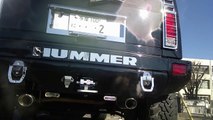 H2 HUMMER H2ハマー　2本出しBorlaマフラーの排気音