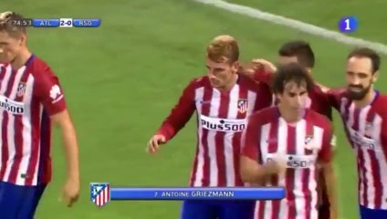 Griezmann marque en reprise de volée après une action de 33 passes!