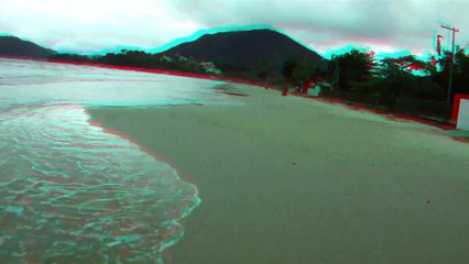 Filme em 3D, ver com óculos 3D, Mtb,  Ubatuba, SP, Brasil, bike, passeio,mares e praias, Stand up paddle, caiaque reciclados em 3 D