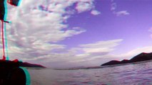Filme em 3D, ver com óculos 3D, Mtb,  Ubatuba, SP, Brasil, bike, passeio,mares e praias, Stand up paddle, caiaque reciclados em 3 D