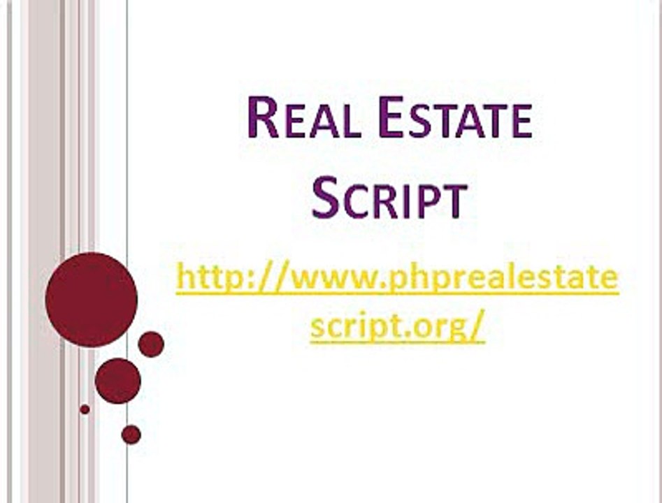 Real Estate Script, PHP Real Estate Script