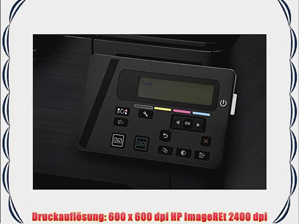 Hewlett Packard  M176n LaserJet Pro Laser-Multifuntkionsdrucker (Scanner Kopierer 600 x 600
