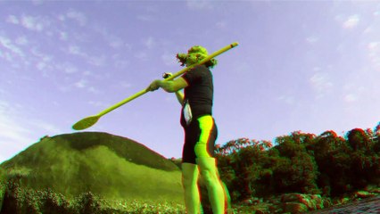 Filme em 3D, ver com óculos 3D, Mtb,  Ubatuba, SP, Brasil, bike, passeio,mares e praias, Stand up paddle, caiaque reciclados em 3 D