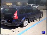 Italy- Car melts due to heat.