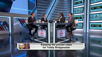 How can Kalil fix the problems on Vikings offensive line?