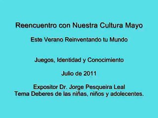 Deberes de los niños, niñas y adolescentes 1de3