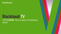 How to Add Fundraising Events in Altru