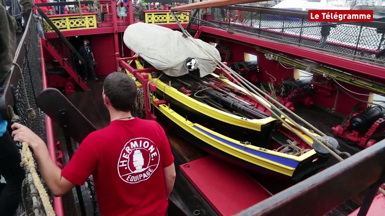 Brest. Ils ont visité l'Hermione et ils en parlent