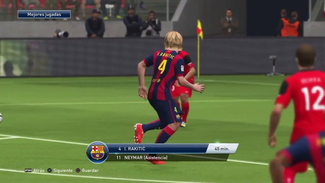 PES 2015 Mejores jugadas FCBarcelona - Sevilla Final USE