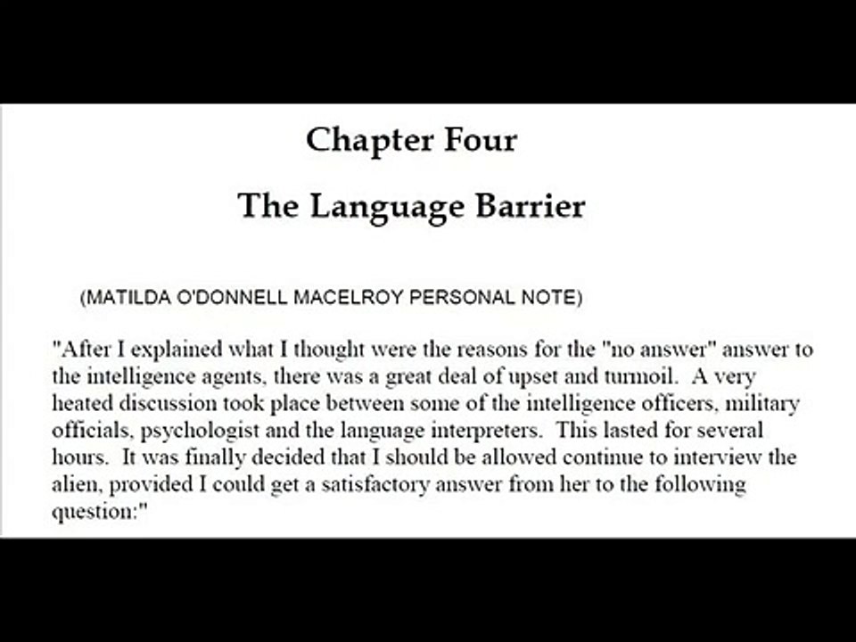 Roswell - Alien Interview - Chapter 4