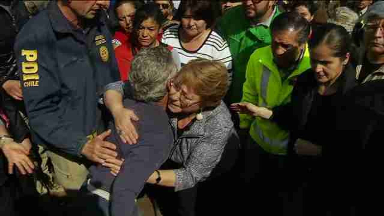 Chilean president visits areas devastated by storm
