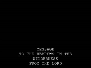 Hebrew Israelites We Are In The Wilderness