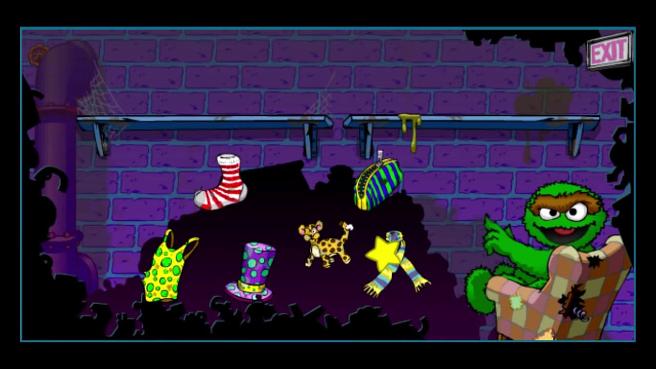 Sesame Street Oscar's Trash Collection Cartoon Animation PBS Kids Game Play Walkthrough