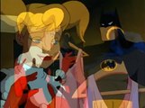 harley quinn kisses batman.  twice.