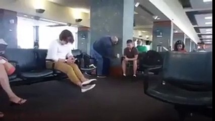 Fake Power Outlet At The Airport Prank