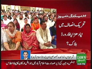 Angry PTI members create 'forward-block'