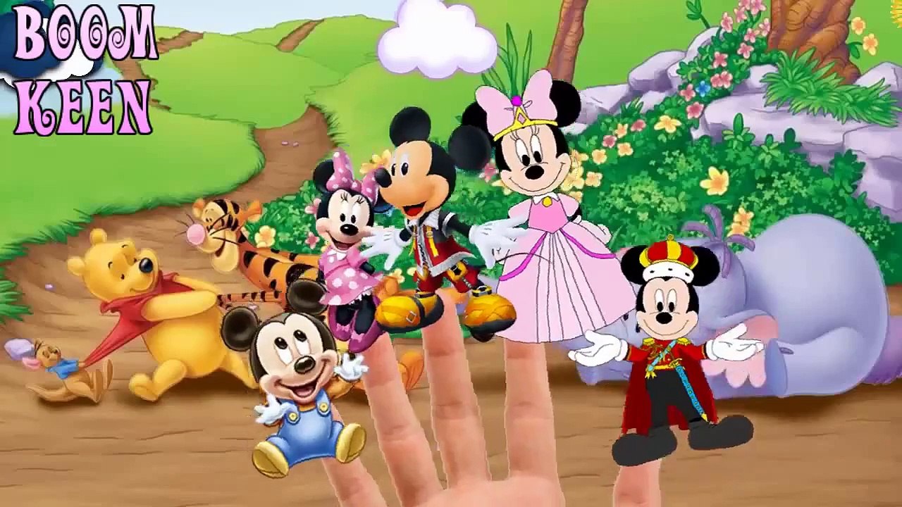 Finger Family Mickey Mouse   Finger Family Songs Nursery Rhymes   Kids Song Cartoons